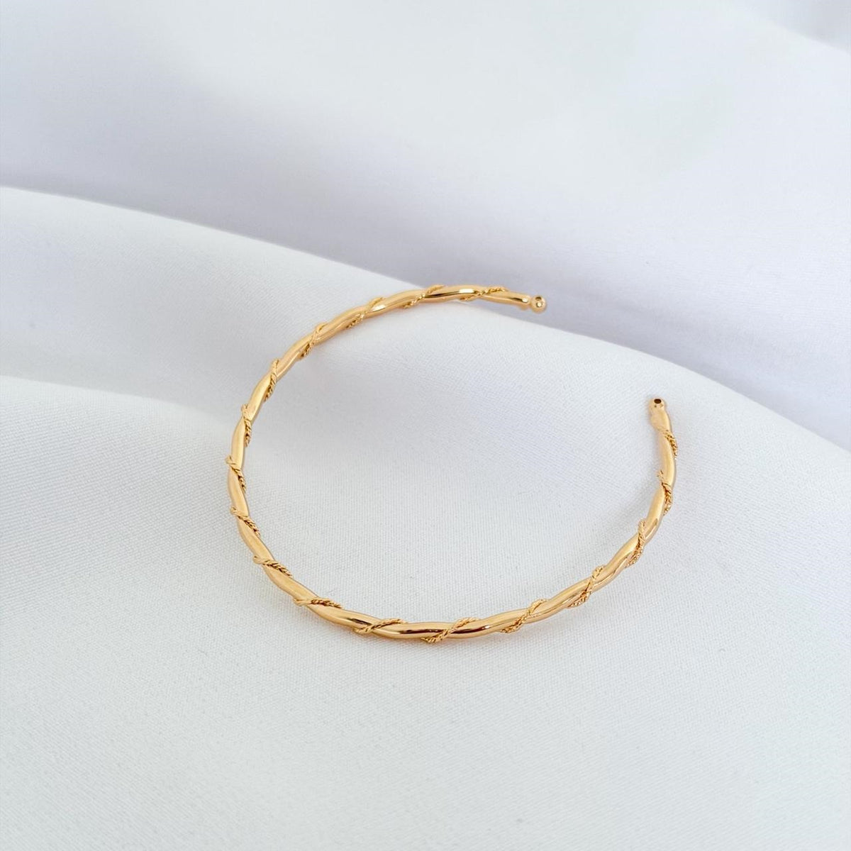 Bracelete Lumyara Dourado Trançado